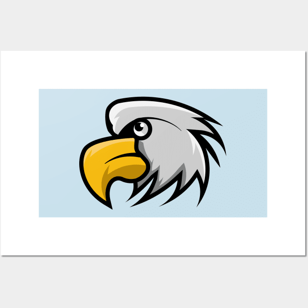 Eagle head mascot Wall Art by ramith-concept